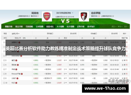英超比赛分析软件助力教练精准制定战术策略提升球队竞争力 英超比赛分析软件助力教练精准制定战术策略提升球队竞争力