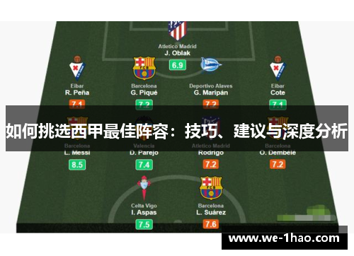 如何挑选西甲最佳阵容：技巧、建议与深度分析